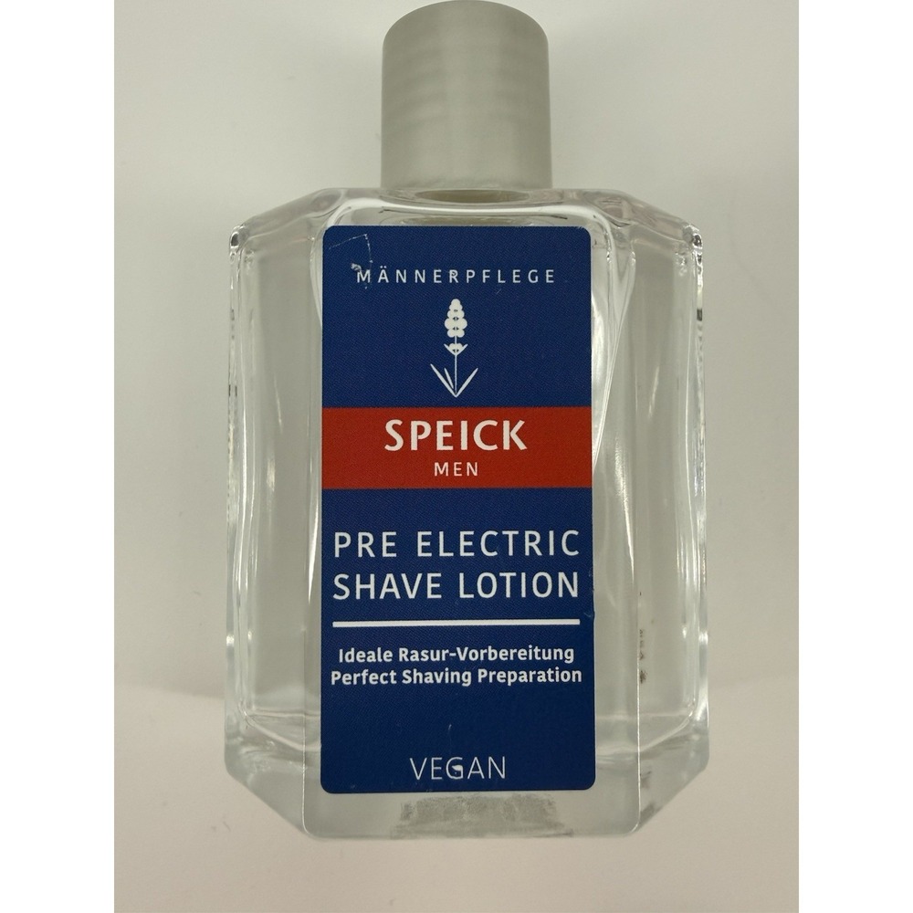 Speick Mens Pre Electric Shave Lotion 3.4 oz | Soothing Skin Care Solution 100ml